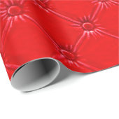 Echte rode lederbekleding. cadeaupapier (Rol Hoek)