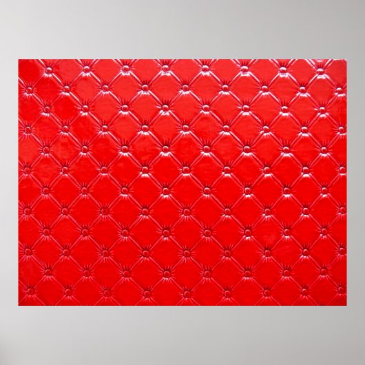 Echte rode lederbekleding. poster (Voorkant)