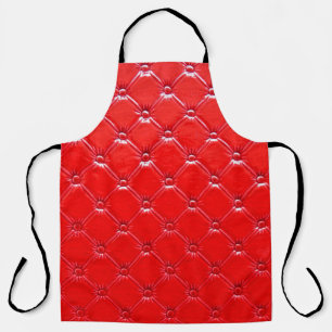 Echte rode lederbekleding. schort