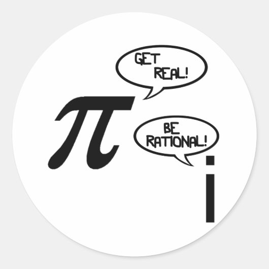 Echte Ronde Sticker (Voorkant)