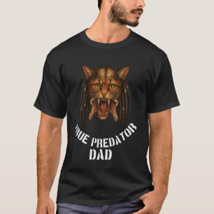 Echte roofzuchtige papa grappig ontwerp voor katte t-shirt