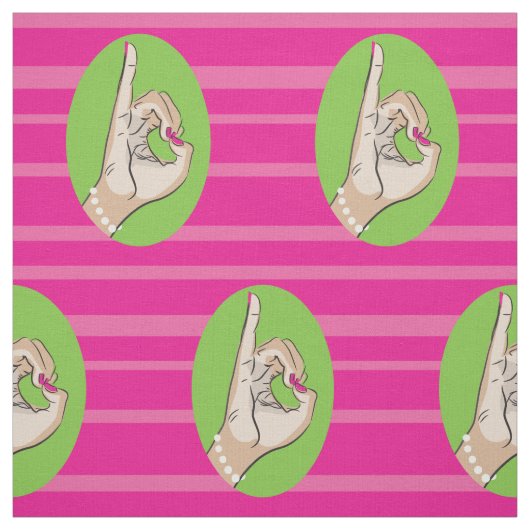 Echte  roze en groene stof (Swatch)