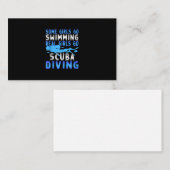 Echte scuba-duikende meisjes die door sommigen zwe visitekaartje (Voorkant / Achterkant)