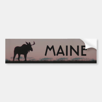 Echte silouette-bumper, MAINE Bumpersticker