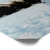 Echte sneeuwfoto poster (Hoek)