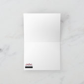 Echte staat Hartelijk dank - Rood en zwart Bedankkaart (Binnen)