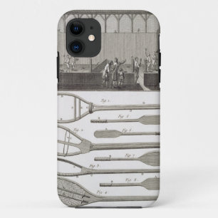 Echte tennis en de bouw van racketspelen, van iPhone 11 hoesje