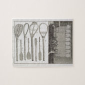 Echte tennis en de bouw van racketspelen, van legpuzzel (Horizontaal)