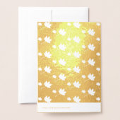 Echte Thanksgiving van de Naam van de douane Echte Folie Kaarten (Met envelop)