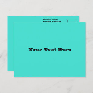 Echte Turquoise Blauw Groen Southwestern Effen Kle Briefkaart