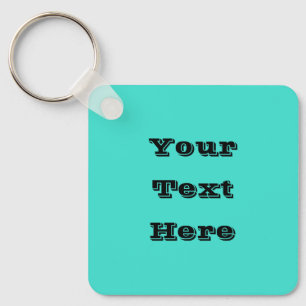 Echte Turquoise Blauw Groen Southwestern Effen Kle Sleutelhanger