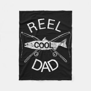 Echte Vader Vissen Papa Vader Grap Cool Grappig Fleece Deken