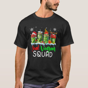 Echte Vegan Squad Kerstelf Reindeer Augurk Blikjes T-shirt