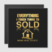 ECHTE VERKOCHTE CAR MAGNET MAGNETISCHE UITNODIGING (Voorkant / Achterkant)