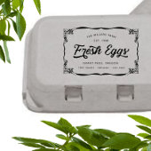 Echte  Verse Eieren Karton Rubberstempel