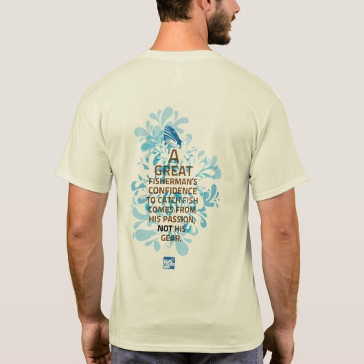 Echte visser t-shirt (Achterkant)