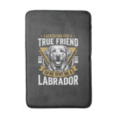 Echte vriend labrador hond badmat (Voorkant Verticaal)