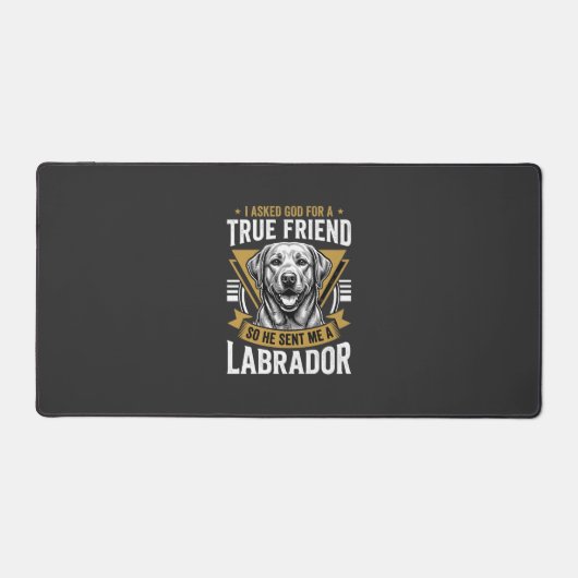 Echte vriend labrador hond bureaumat (Voorkant)