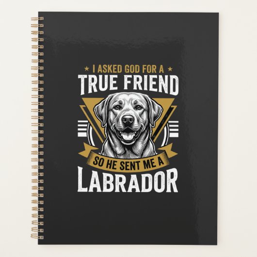 Echte vriend labrador hond planner (Voorkant)