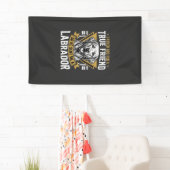 Echte vriend labrador hond spandoek (Insitu)