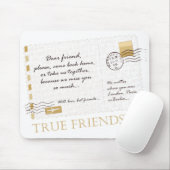 Echte vriendschap muismat (Met muis)