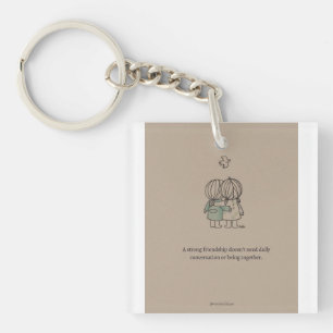 "Echte vriendschapsquote " Sleutelhanger