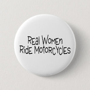 Echte vrouwelijke motorfietsen ronde button 5,7 cm