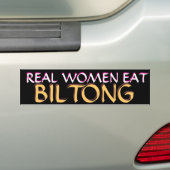 ECHTE VROUWEN EET BILONG BUMPERSTICKER (Op auto)