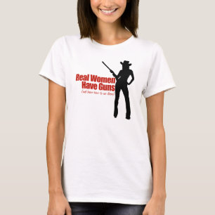 Echte vrouwen hebben Pistolen T-shirt