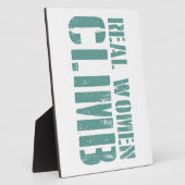 Echte vrouwen klimmen fotoplaat (Zijkant)