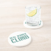 Echte vrouwen klimmen zandsteen onderzetter (Zijkant)