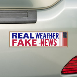 Echte Weer Fake Nieuws Bumpersticker