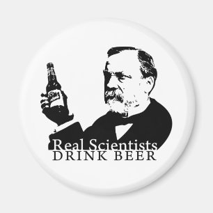 Echte wetenschappers Drinken Bier - Magnet Magneet