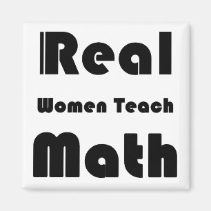 Echte Wiskunde voor vrouwelijke teach Magneet