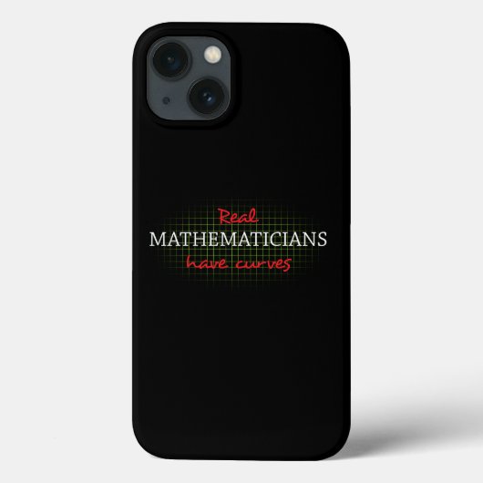 Echte wiskundigen hebben krommen | Funny Wiskunde Case-Mate iPhone Case (Achterkant)