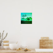 Echte Yoga Studio Meditation Instructor Quottes Poster (Keuken)