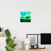 Echte Yoga Studio Meditation Instructor Quottes Poster (Thuiskantoor)