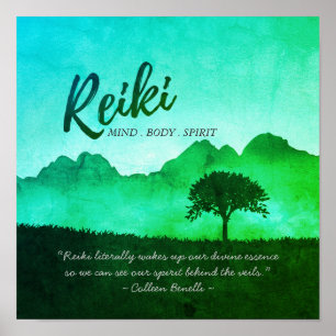 Echte Yoga Studio Meditation Instructor Quottes Poster