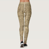Echte zandsteen monochroom uit Egypte Leggings (Achterkant)