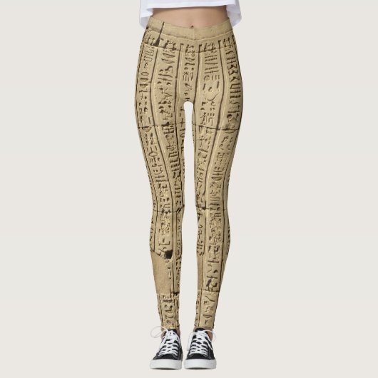 Echte zandsteen monochroom uit Egypte Leggings (Voorkant)