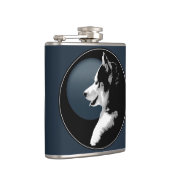 Echterlenmeyer Aangepaste siberiaanse Husky Drink Heupfles (Rechts)