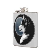 Echterlenmeyer Aangepaste siberiaanse Husky Drink Heupfles (Links)