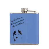 Echterlenmeyer Aangepaste Siberische Husky Drink F Heupfles (Achterkant)