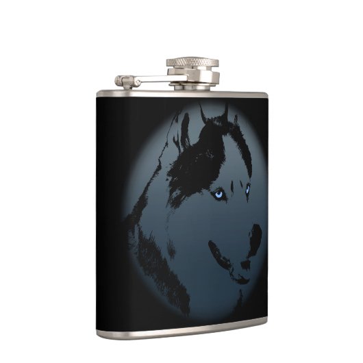 Echterlenmeyer Aangepaste Siberische Husky Drink F Heupfles (Rechts)