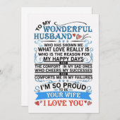 Echtgenoot aan mijn wonderlijke man save the date (Voorkant / Achterkant)