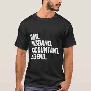 Echtgenoot Accountant Legende Accounting Belasting T-shirt