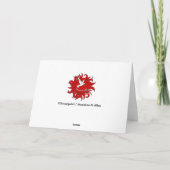 Echtgenoot - Afscheid / Afscheid - Bloemen Kaart (Achterkant)