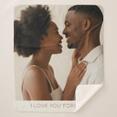 Echtgenoot Bruidegom Sherpa Deken Vriendin Gift Id (Voorkant)