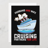 Echtgenoot en echtgenote die partners voor het lev kaart (Voorkant / Achterkant)