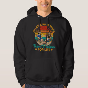 Echtgenoot en echtgenote reispartners voor redding hoodie